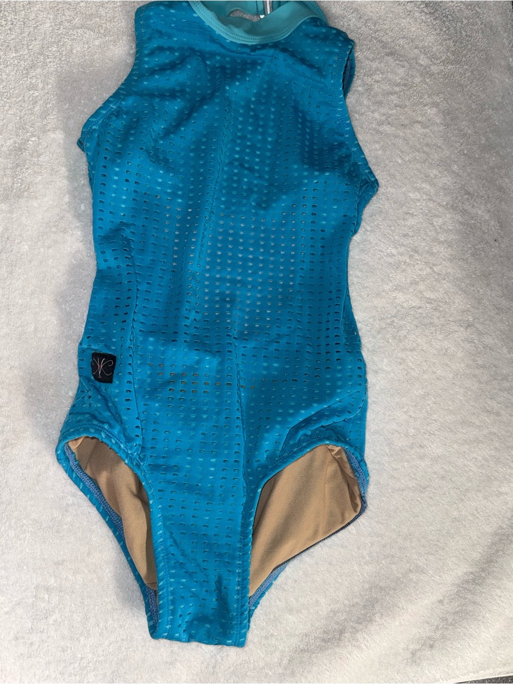 Kandi Kouture Turquoise Sleeveless One-Piece Leotard Size CXL (10/12)